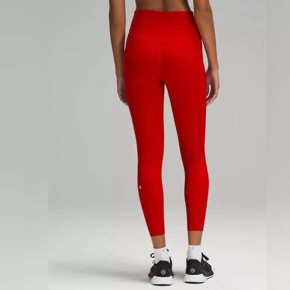 NWT Lululemon sz2 Base Pace HR Tight 25” Leggings in red… - Picture 1 of 7